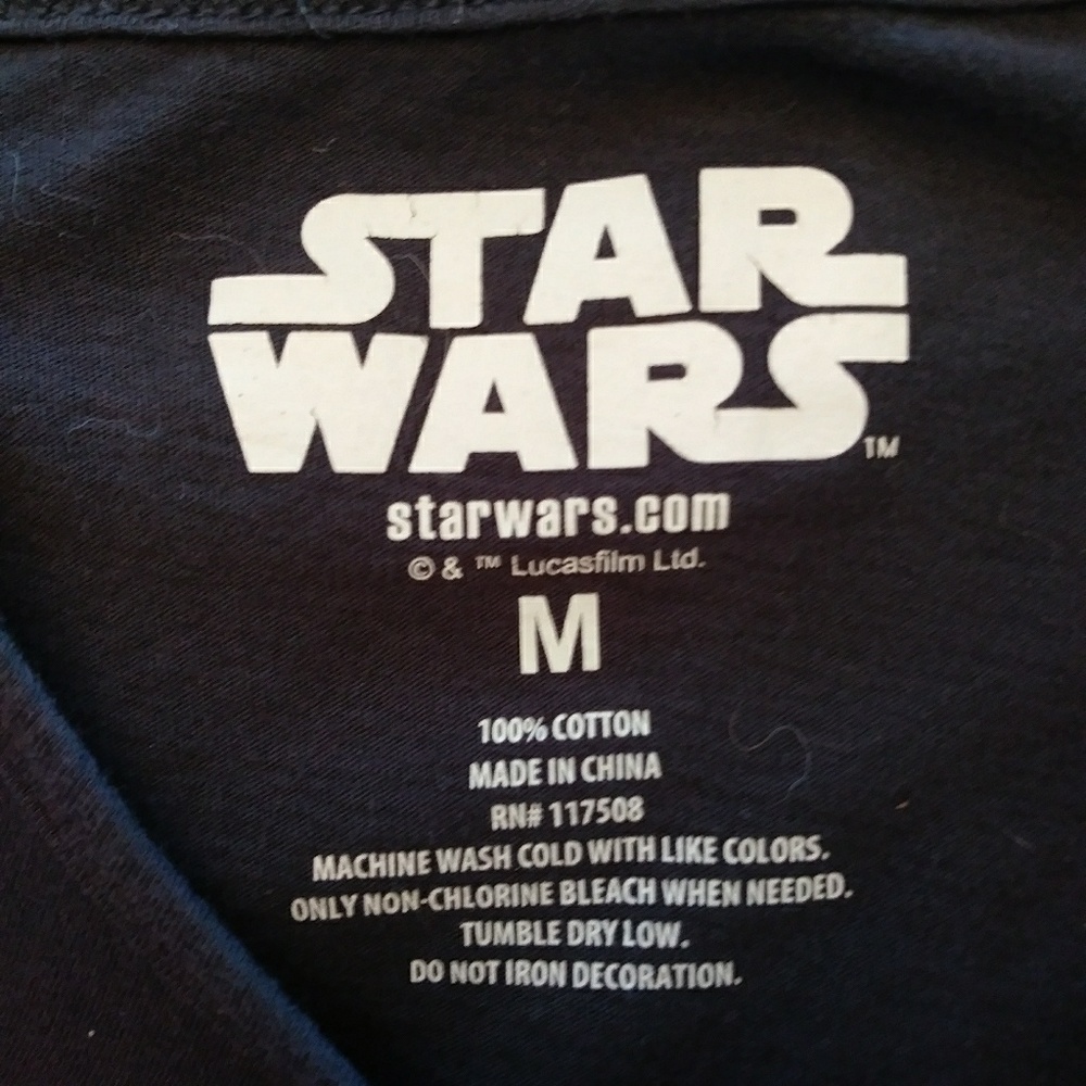 M Star Wars Grey Tee - Picture 2 of 2